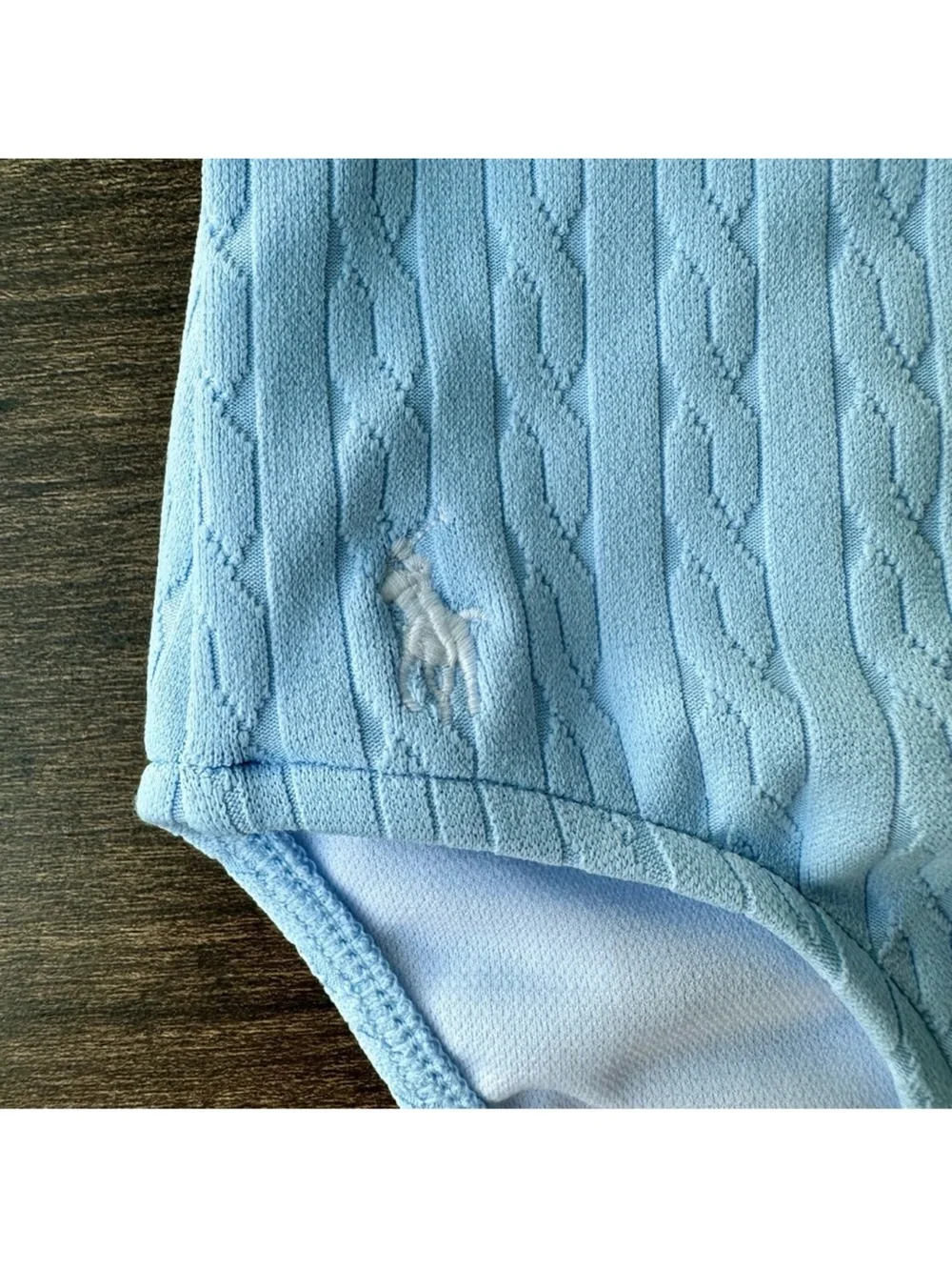 Ralph Lauren Baby Light Blue One Piece Bathing Suit - Size: 3M/6M